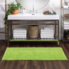 Boardwalk Bath Fiesta Lime Machine Tufted Cotton Area Rugs