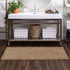 Boardwalk Bath Taupe Machine Tufted Cotton Area Rugs