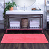 Boardwalk Bath Fiesta Coral Rose Machine Tufted Cotton Area Rugs