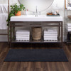 Boardwalk Bath Charcoal Machine Tufted Cotton Area Rugs