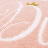 Knitted Bath Pink Machine Made Micro Denier Polyester Area Rugs