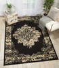 Nourison Grafix GRF14 Black Area Rugs