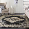 Nourison Grafix GRF14 Black Area Rugs
