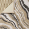 Knitted Bath Taupe Machine Made Micro Denier Polyester Area Rugs