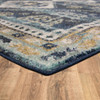 Whimsy Blue Machine Woven Polypropylene Area Rugs - PA304