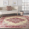 Nourison Grafix GRF14 Cream Red Area Rugs