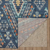 Whimsy Blue Machine Woven Polypropylene Area Rugs - PA305