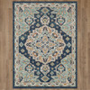 Whimsy Blue Machine Woven Polypropylene Area Rugs - PA308