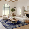 Nourison Grafix GRF14 Navy Blue Area Rugs
