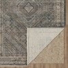 Reverb Grey Machine Woven Polyester Area Rugs