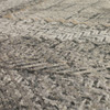 Reverb Grey Machine Woven Polyester Area Rugs