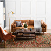 Heirloom Red Machine Woven Polyester Area Rugs - PA321
