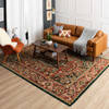 Heirloom Red Machine Woven Polyester Area Rugs - PA321