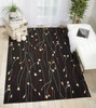 Nourison Grafix GRF15 Black Area Rugs