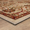 Heirloom Cream Machine Woven Polyester Area Rugs - PA333