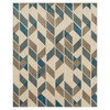 Heirloom Blue Machine Woven Polyester Area Rugs - PA339