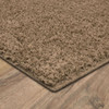 Loft Shag Stone/latte Machine Tufted Polyester Area Rug - 5' X 7' Rectangle