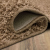 Loft Shag Stone/latte Machine Tufted Polyester Area Rug - 5' X 7' Rectangle