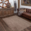 Loft Shag Stone/latte Machine Tufted Polyester Area Rug - 5' X 7' Rectangle
