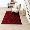 Lifestyle Berry Machine Tufted Polyester Area Rugs