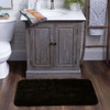 Acclaim Bath Black Machine Made Nylon Area Rugs