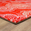 Prismatic Crimson Machine Tufted Polyester Area Rugs - Z0085