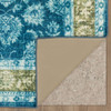 Prismatic Teal Machine Tufted Polyester Area Rugs - Z0118