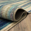 Prismatic Denim Machine Tufted Polyester Area Rugs - Z0217