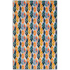 Prismatic Dark Orange Machine Tufted Polyester Area Rugs