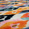Prismatic Dark Orange Machine Tufted Polyester Area Rugs