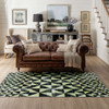 Prismatic Black Machine Tufted Polyester Area Rugs - Z0536