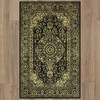Prismatic Black Machine Tufted Polyester Area Rugs - Z0594