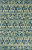 Prismatic Blue Machine Tufted Polyester Area Rugs - Z0600