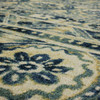 Prismatic Blue Machine Tufted Polyester Area Rugs - Z0600