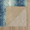 Prismatic Blue Machine Tufted Polyester Area Rugs - Z1018
