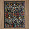 Ingenue Black Machine Tufted Polyester Area Rugs - ZC012