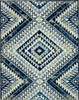 Latitudes Blue Machine Tufted Polyester Area Rugs - ZC024