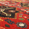 Carousel Red Machine Tufted Polyester Area Rugs