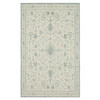 Carousel Light Blue Machine Tufted Polyester Area Rugs