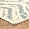 Carousel Cream Machine Tufted Polyester Area Rugs - ZL058