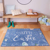 Prismatic Blue Machine Tufted Polyester Area Rug - 2' 6" X 4' 2" Rectangle - ZW018 A439