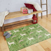 Prismatic Green Machine Tufted Polyester Area Rugs - ZW020