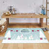 Prismatic Light Blue Machine Tufted Polyester Area Rugs - ZW033