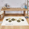 Prismatic Gold Machine Tufted Polyester Area Rugs - ZW037