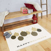 Prismatic Gold Machine Tufted Polyester Area Rugs - ZW037