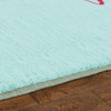 Prismatic Light Blue Machine Tufted Polyester Area Rugs - ZW045