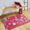 Prismatic Red Machine Tufted Polyester Area Rugs - ZW052