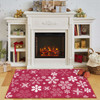 Prismatic Red Machine Tufted Polyester Area Rugs - ZW052