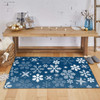 Prismatic Blue Machine Tufted Polyester Area Rugs - ZW052