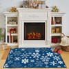 Prismatic Blue Machine Tufted Polyester Area Rugs - ZW052